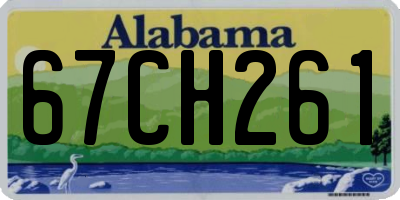 AL license plate 67CH261