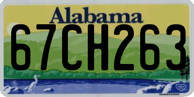 AL license plate 67CH263