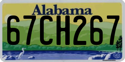 AL license plate 67CH267
