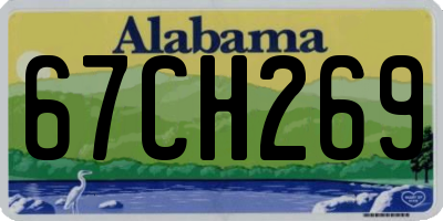 AL license plate 67CH269