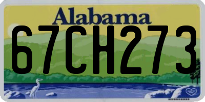 AL license plate 67CH273