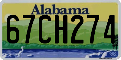AL license plate 67CH274