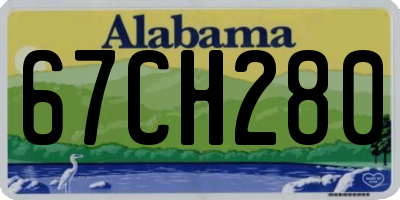 AL license plate 67CH280
