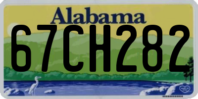 AL license plate 67CH282
