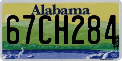 AL license plate 67CH284