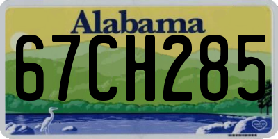 AL license plate 67CH285