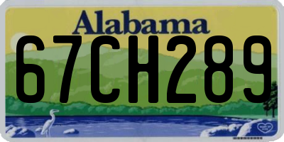 AL license plate 67CH289