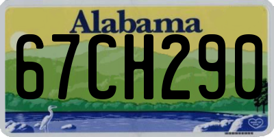 AL license plate 67CH290