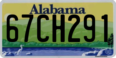AL license plate 67CH291