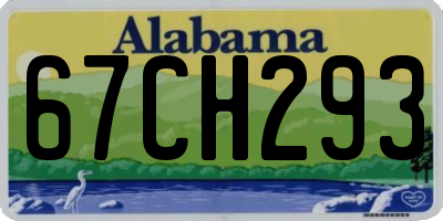 AL license plate 67CH293