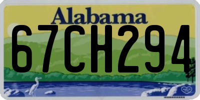 AL license plate 67CH294
