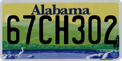 AL license plate 67CH302