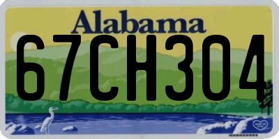 AL license plate 67CH304