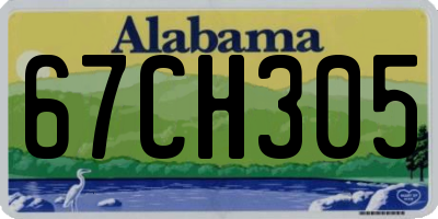 AL license plate 67CH305