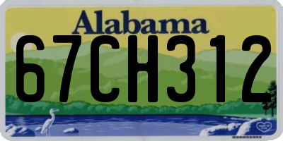 AL license plate 67CH312