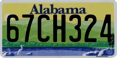 AL license plate 67CH324