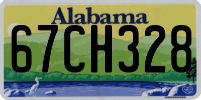 AL license plate 67CH328