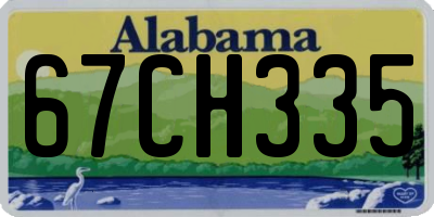 AL license plate 67CH335