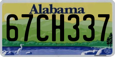 AL license plate 67CH337