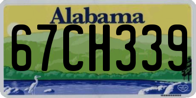 AL license plate 67CH339