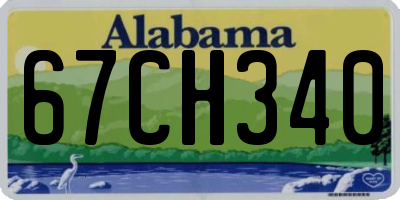 AL license plate 67CH340