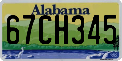 AL license plate 67CH345