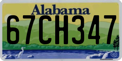 AL license plate 67CH347