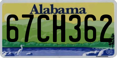 AL license plate 67CH362