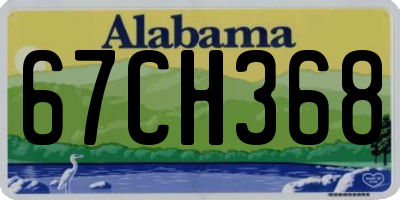 AL license plate 67CH368