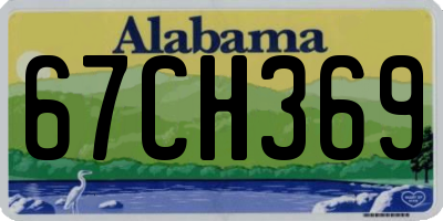 AL license plate 67CH369