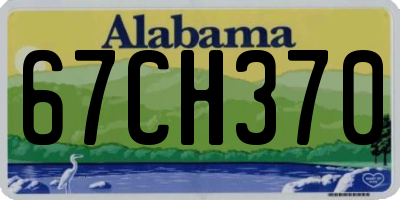 AL license plate 67CH370
