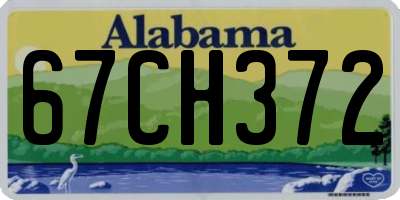 AL license plate 67CH372