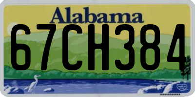 AL license plate 67CH384