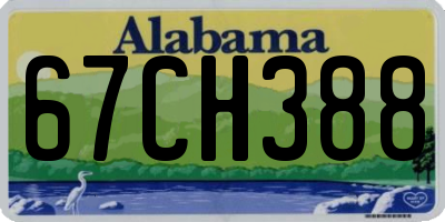 AL license plate 67CH388