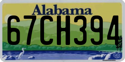 AL license plate 67CH394