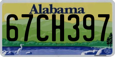AL license plate 67CH397