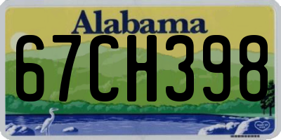 AL license plate 67CH398