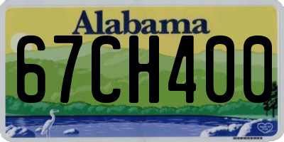 AL license plate 67CH400
