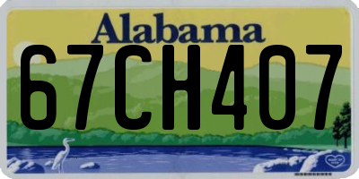 AL license plate 67CH407