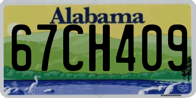 AL license plate 67CH409