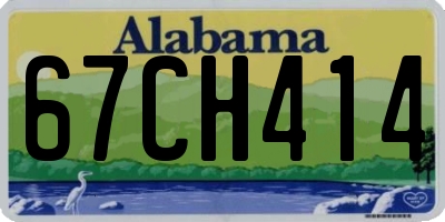 AL license plate 67CH414
