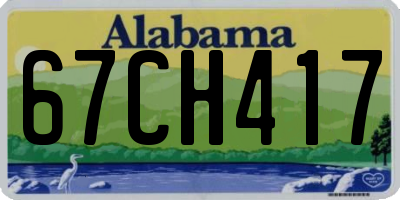 AL license plate 67CH417