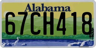 AL license plate 67CH418
