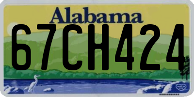 AL license plate 67CH424