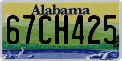 AL license plate 67CH425