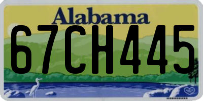 AL license plate 67CH445