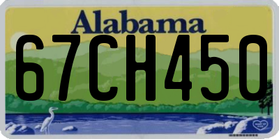 AL license plate 67CH450