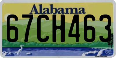AL license plate 67CH463