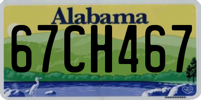 AL license plate 67CH467