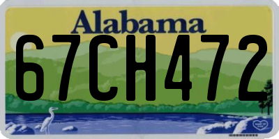 AL license plate 67CH472